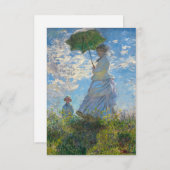 Claude Monet - De promenade, Vrouw met een parasol Bedankkaart (Voorkant / Achterkant)