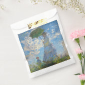 Claude Monet - De promenade, Vrouw met een parasol Bedankzakje (Gezegeld)