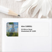 Claude Monet - De promenade, Vrouw met een parasol Etiket (Insitu)