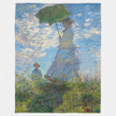 Claude Monet - De promenade, Vrouw met een parasol Fleece Deken (Voorkant)