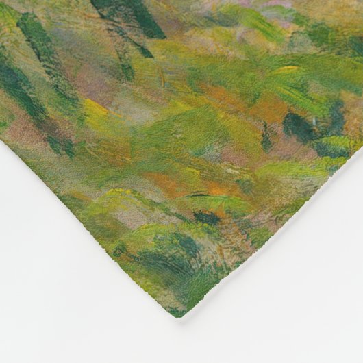 Claude Monet - De promenade, Vrouw met een parasol Fleece Deken (Hoek)