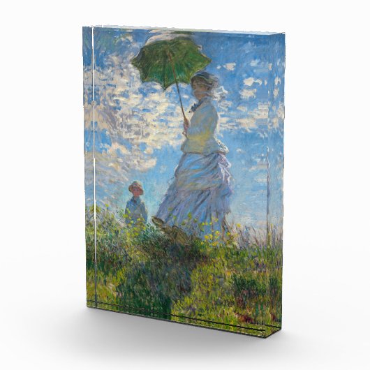 Claude Monet - De promenade, Vrouw met een parasol Fotoblokken (Rechts)