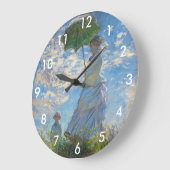 Claude Monet - De promenade, Vrouw met een parasol Grote Klok (Hoek)