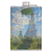 Claude Monet - De promenade, Vrouw met een parasol Heupfles (Achterkant)