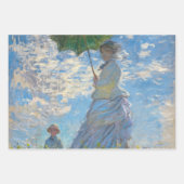 Claude Monet - De promenade, Vrouw met een parasol Inpakpapier Vel (Voorkant 3)