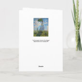 Claude Monet - De promenade, Vrouw met een parasol Kaart (Achterkant)