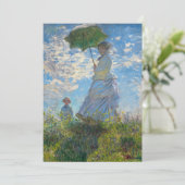 Claude Monet - De promenade, Vrouw met een parasol Kaart (Staand voorkant)