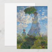 Claude Monet - De promenade, Vrouw met een parasol Kaart (Voorkant / Achterkant)