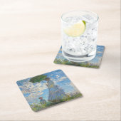 Claude Monet - De promenade, Vrouw met een parasol Kartonnen Onderzetters (Insitu)