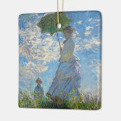 Claude Monet - De promenade, Vrouw met een parasol Keramisch Ornament (Links)