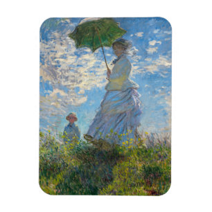 Claude Monet - De promenade, Vrouw met een parasol Magneet