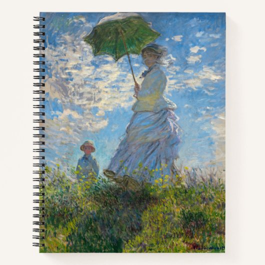Claude Monet - De promenade, Vrouw met een parasol Notitieboek (Voorkant)