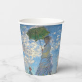 Claude Monet - De promenade, Vrouw met een parasol Papieren Bekers (Achterkant)