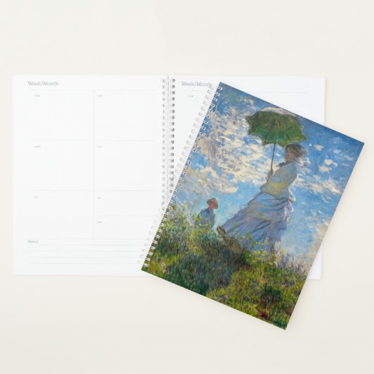 Claude Monet - De promenade, Vrouw met een parasol Planner (Display)
