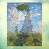 Claude Monet - De promenade, Vrouw met een parasol Raamsticker (Vel 3)