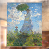 Claude Monet - De promenade, Vrouw met een parasol Raamsticker (Vel 2)