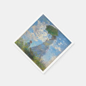 Claude Monet - De promenade, Vrouw met een parasol Servet (Hoek)