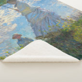 Claude Monet - De promenade, Vrouw met een parasol Sherpa Deken (3/4)