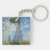 Claude Monet - De promenade, Vrouw met een parasol Sleutelhanger (Achterkant)