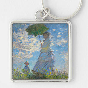 Claude Monet - De promenade, Vrouw met een parasol Sleutelhanger
