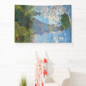 Claude Monet - De promenade, Vrouw met een parasol Spandoek (Insitu)