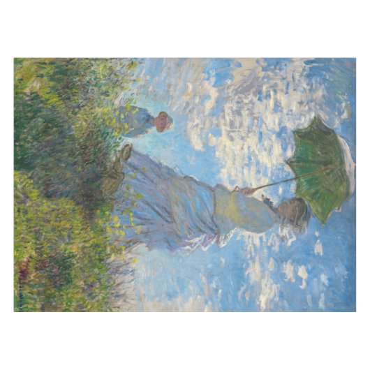 Claude Monet - De promenade, Vrouw met een parasol Tafelkleed (Voorkant (Horizontaal))