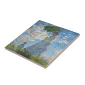 Claude Monet - De Promenade, Vrouw met een Parasol Tegeltje (Zijkant)