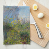 Claude Monet - De promenade, Vrouw met een parasol Theedoek (Quarter Fold)