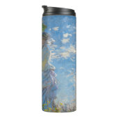 Claude Monet - De promenade, Vrouw met een parasol Thermosbeker (Geroteerd rechts)