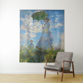 Claude Monet - De promenade, Vrouw met een parasol Wandkleed (In situ)