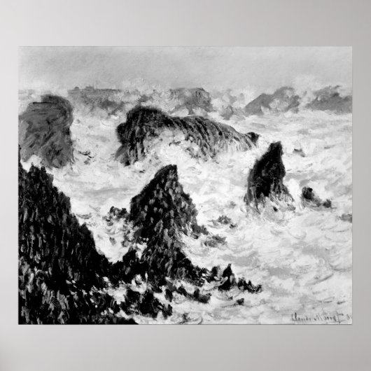 Claude Monet | De Rocks of Belle-Ile, 1886 Poster (Voorkant)
