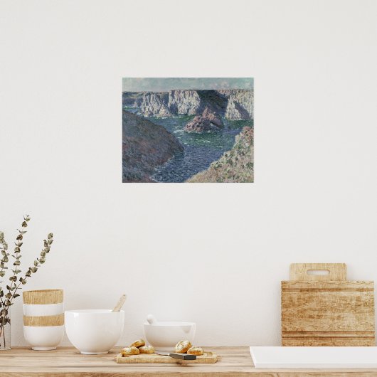 Claude Monet | De Rocks te Belle-Ile, 1886 Poster (Keuken)