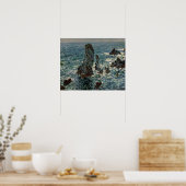Claude Monet | De Rocks te Belle-Ile, 1886 Poster (Keuken)