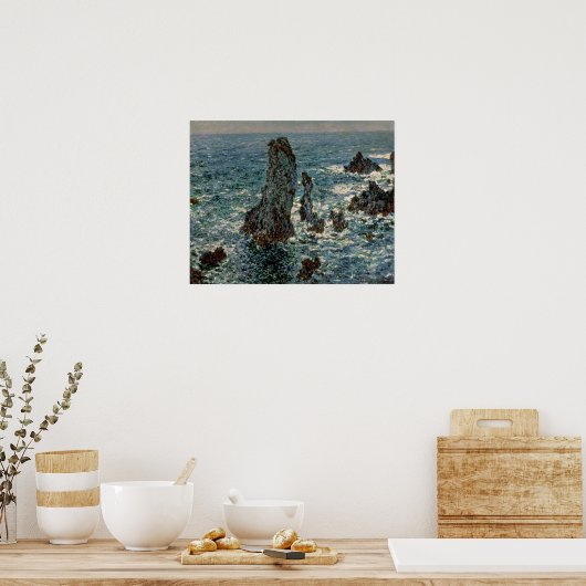 Claude Monet | De Rocks te Belle-Ile, 1886 Poster (Keuken)