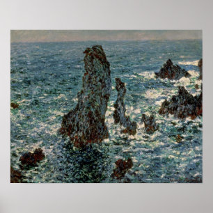 Claude Monet De Rocks te Belle-Ile, 1886 Poster