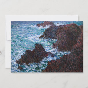 Claude Monet - De rotsen bij Belle-Ile, Wilde Kust Kaart