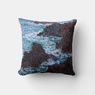 Claude Monet - De rotsen bij Belle-Ile, Wilde Kust Kussen
