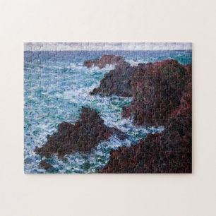 Claude Monet - De rotsen bij Belle-Ile, Wilde Kust Legpuzzel