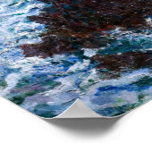 Claude Monet - De rotsen bij Belle-Ile, Wilde Kust Poster (Hoek)