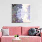 Claude Monet - De Seine bij Giverny, ochtendmist Canvas Afdruk (Insitu (Woonkamer))