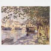 Claude Monet. De Seine bij Rouen Fleece Deken (Voorkant (Horizontaal))