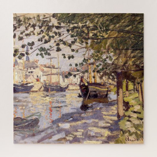 Claude Monet. De Seine bij Rouen Legpuzzel (Verticaal)