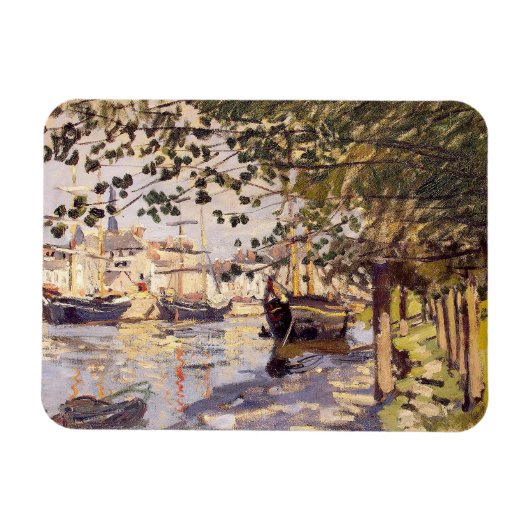 Claude Monet. De Seine bij Rouen Magneet (Horizontaal)
