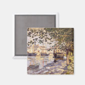 Claude Monet. De Seine bij Rouen Magneet (Voorkant / Achterkant)