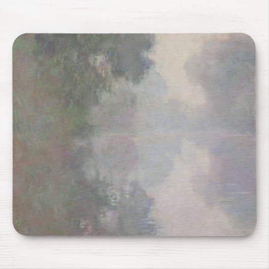 Claude Monet | De Seine in Giverny, Morning Mists Muismat (Voorkant)