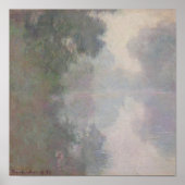 Claude Monet | De Seine in Giverny, Morning Mists Poster (Voorkant)