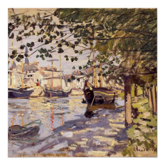 Claude Monet. De Seine in Rouen Perfect Poster (Voorkant)