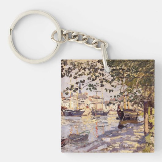 Claude Monet. De Seine in Rouen Sleutelhanger (voorkant)