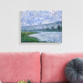 Claude Monet - De Seine in Vetheuil Canvas Afdruk (Insitu (Woonkamer))