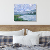 Claude Monet - De Seine in Vetheuil Canvas Afdruk (Insitu (Slaapkamer))